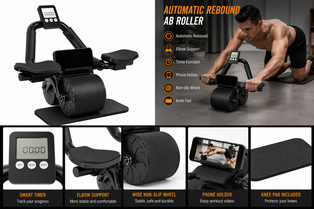Automatic Rebound Abdominal Wheel