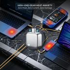 140W Physical-Disconnect Battery Guard, Auto & Self-Eject Charger, Smart Auto-Stop Charging Accessory for Phones Laptops Tablets, Anti-Overcharge Protection, Tech Accessories for Safe Overnight Charging, Gift