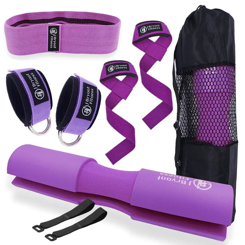 Barbell Pad Set with Ankle Strap for Hip Thrusts